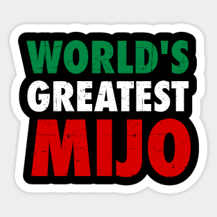 World's greatest mijo - Color design Sticker